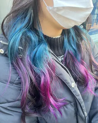 ロング カラー 原宿サロン代表 デザインカラー伊藤卓のヘアスタイル