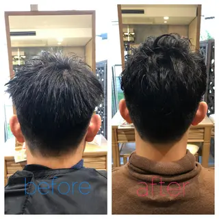 パーマ メンズ 佐川 友里のヘアスタイル