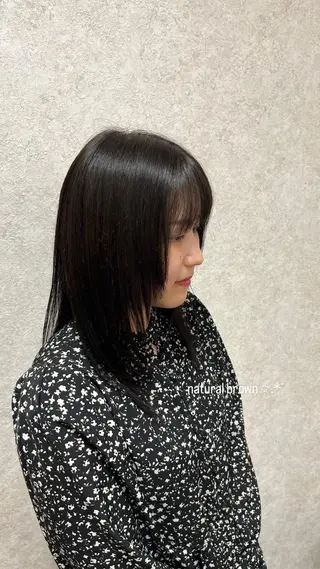 ミディアム ‎miku/ blancblancのヘアスタイル