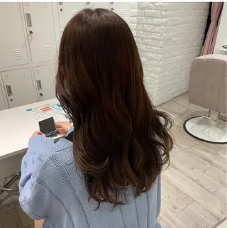 ロング カラー ヘアアレンジ/ 暖色🩵hazukiのヘアスタイル