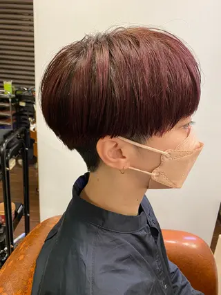 ショート カラー liL  hair サトウリョウタのヘアスタイル