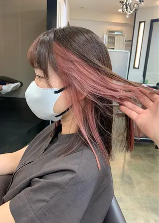 ミディアム カラー 矢野 晃平のヘアスタイル