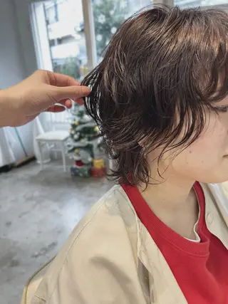 ショート パーマ ショートヘア/ボブ/ レイヤー/佐藤　葵のヘアスタイル