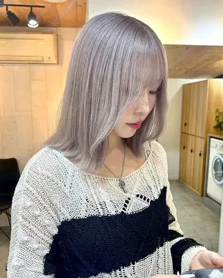 ミディアム カラー ヘアアレンジ 韓国/ハイトーン/ ボブ🎀MIKU🎀のヘアスタイル