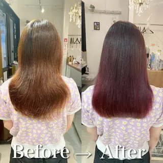 ロング カラー 髪質改善特化 安東駿介のヘアスタイル