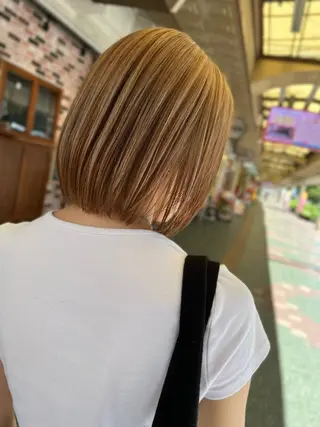 ミディアム カラー 【透明感.艶髪】 中原史雄のヘアスタイル