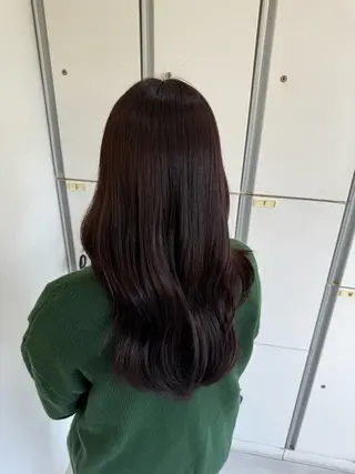 ロング カラー ブリーチなしwカラー /艶カラー/oukaのヘアスタイル