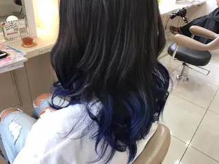 ロング カラー 吉岡 三四朗のヘアスタイル