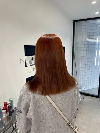セミロング ARISA︎ メンズハイトーンのヘアスタイル