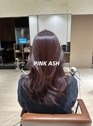 セミロング カラー ニュアンスパーマ/ フェザーパーマ/平木のヘアスタイル