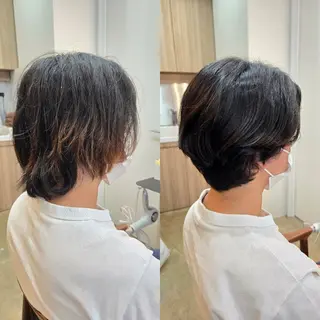 ショート パーマ メンズ 野村 果音(カノン)のヘアスタイル