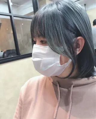ミディアム カラー ヘアアレンジ 🤍清楚系 韓国レイヤー🤍拓朗のヘアスタイル