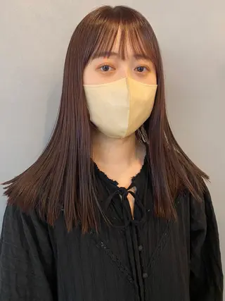 ミディアム カラー 砂原 ひよりのヘアスタイル