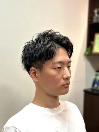 ショート パーマ メンズ メンズ定着率No.1 💈君島祥太💈のヘアスタイル