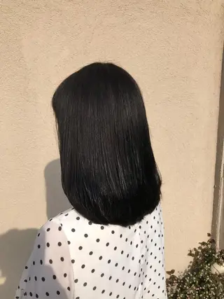 ミディアム カラー 小杉輝/ショート /艶カラー✨のヘアスタイル