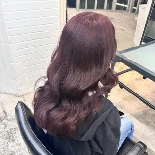 セミロング カラー ヘアアレンジ 🎀モテ暖色× エクステ🎀あかりのヘアスタイル