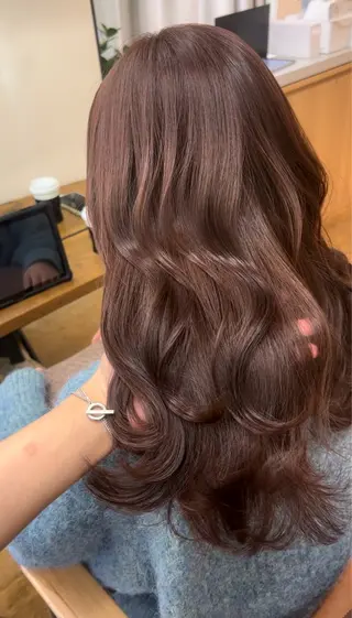 ロング 銀座/透明感カラー /縮毛矯正/うーのヘアスタイル