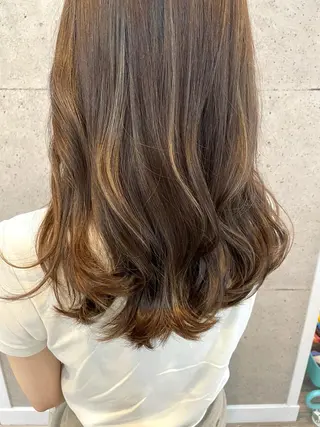 セミロング カラー 似合わせhair🌼 misakiのヘアスタイル