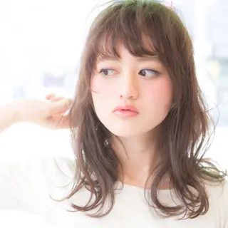 セミロング カラー タナカ *歴10年以上*のヘアスタイル