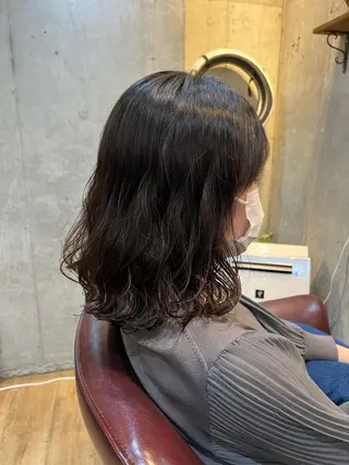 ミディアム パーマ 高橋 竜也のヘアスタイル