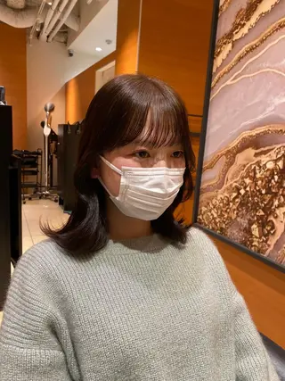 ミディアム 韓国ヘア🕊村上 ののこ🕊のヘアスタイル
