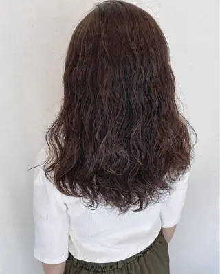 セミロング カラー 伊藤 さやかのヘアスタイル
