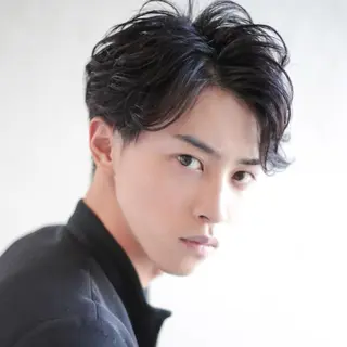 パーマ メンズ Soleria 田中慎一のヘアスタイル