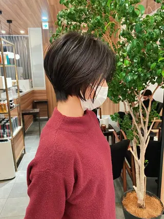 ショート カラー パーマ 🍃服部 雅哉🍃銀座◎のヘアスタイル