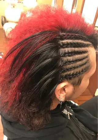 ミディアム ✨コーンロウ✨ 本田さゃかのヘアスタイル