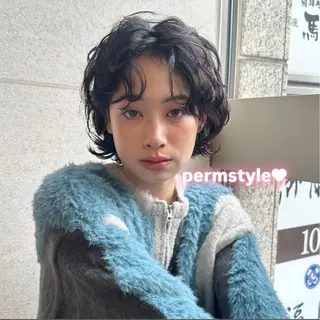 ショート パーマ カットパーマモデル様 募集中🎀hanaのヘアスタイル