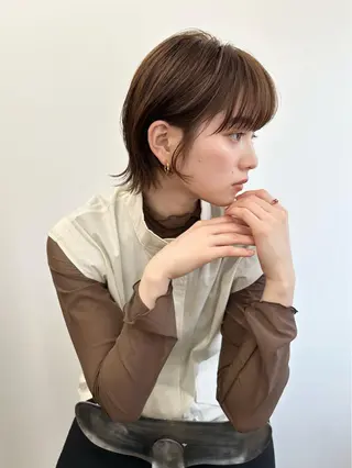 ショート 朝がラクになるパーマ トウバルタイキのヘアスタイル