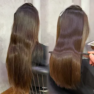 ロング 美髪矯正×レイヤー 松田空優哉のヘアスタイル