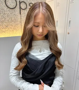 ロング カラー OPS hair大名 🩵yuna🌙のヘアスタイル