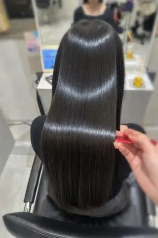 カラー パーマ ロング 中韓🇨🇳🇰🇷 トレンド&髪質改善のヘアスタイル