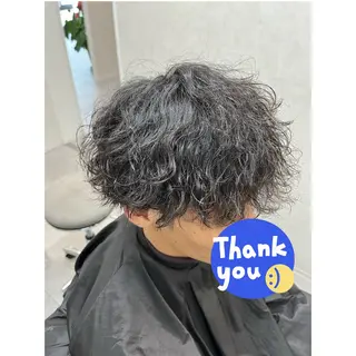 パーマ メンズ メンズ特化大久保 圭太のヘアスタイル
