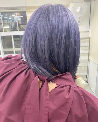 ミディアム カラー レイヤーウルフ エクステ磯部のヘアスタイル