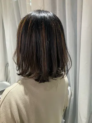 ミディアム 河合 郁生のヘアスタイル