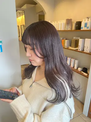 セミロング 透明感カラー🎀 tasty/makoのヘアスタイル