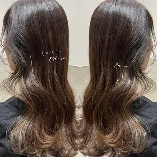 ロング カラー しみず さきのヘアスタイル