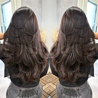 ロング 大人上品特化 レイヤー🇺🇸山村のヘアスタイル