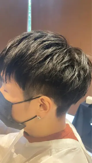 メンズ 曲がる縮毛矯正 LIBER 　岩名のヘアスタイル