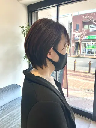 ショート サキ🤍ハイトーン 🩰くびれ巻きヘアのヘアスタイル