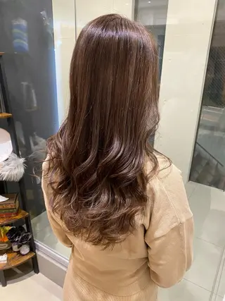 セミロング カラー 田中 アキオのヘアスタイル