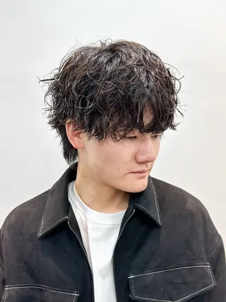 ショート パーマ メンズ メンズパーマ メンズ特化ryoのヘアスタイル