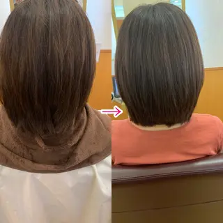 ミディアム パーマ 中根　いち 美髪を作るプロのヘアスタイル
