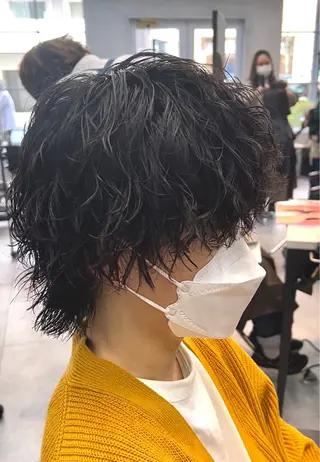 ショート パーマ メンズ 🦩パーマン🦩佐藤 航太のヘアスタイル