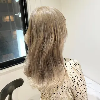 セミロング カラー 髪質改善/韓国ヘア 顔まわり特化yutoのヘアスタイル