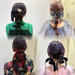 ヘアアレンジ 🇰🇷韓国レイヤー 多幸感メイク🤍のヘアスタイル