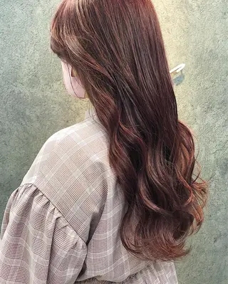ロング 所渉/韓国レイヤー /ウルフカットのヘアスタイル