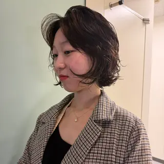 ショート パーマ パーマ/透明感カラー 元町🌱takutoのヘアスタイル